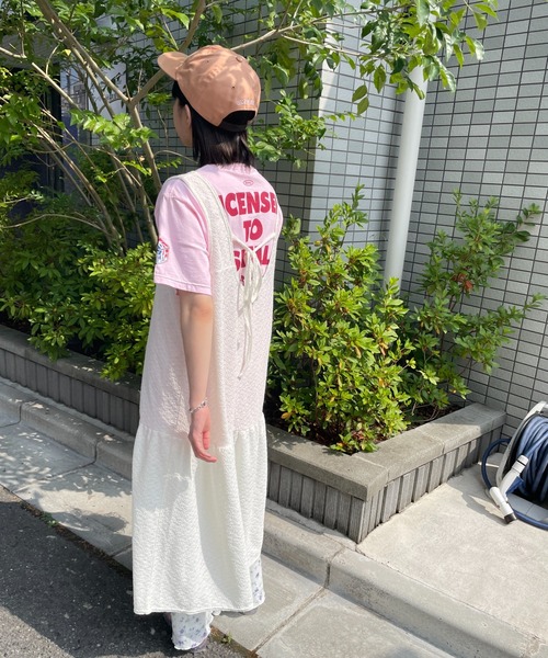 Dukkah/【低身長向け】フクレジャガードロングワンピース