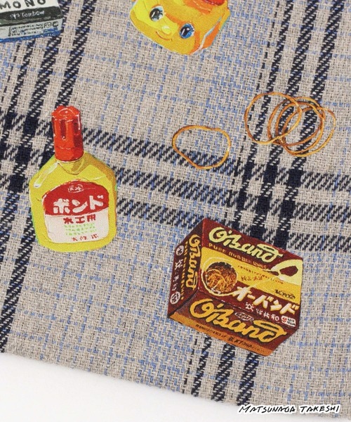 niko and...（ニコアンド）の「【私的文具倶楽部】コラボ巾着ポーチ（ポーチ・レディース・ベージュ/ブルー・0）」の6枚目の写真