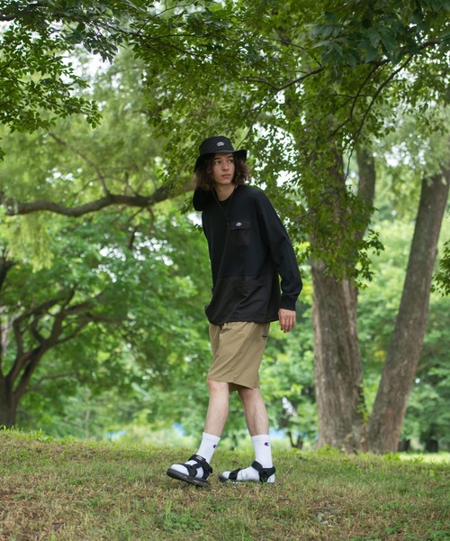 OUTDOOR PRODUCTS APPAREL（アウトドアプロダクツアパレル）の「USAコットン切り替えロンT 　裾ドローコード　ビッグシルエット（Tシャツ/カットソー・メンズ・ブラック/ブラウン/オリーブ・MEDIUM/LARGE/X-LARGE）」の5枚目の写真