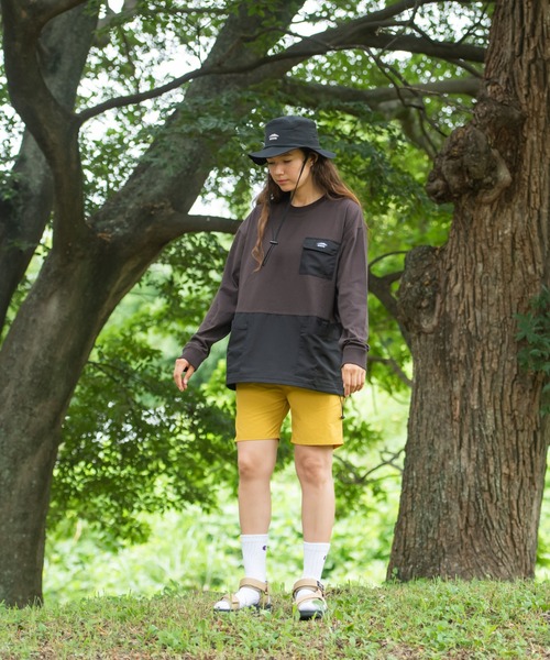 OUTDOOR PRODUCTS APPAREL（アウトドアプロダクツアパレル）の「USAコットン切り替えロンT 　裾ドローコード　ビッグシルエット（Tシャツ/カットソー・メンズ・ブラック/ブラウン/オリーブ・MEDIUM/LARGE/X-LARGE）」の14枚目の写真