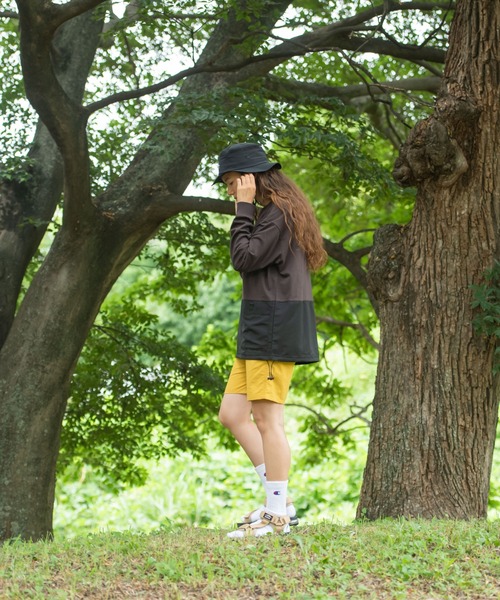 OUTDOOR PRODUCTS APPAREL（アウトドアプロダクツアパレル）の「USAコットン切り替えロンT 　裾ドローコード　ビッグシルエット（Tシャツ/カットソー・メンズ・ブラック/ブラウン/オリーブ・MEDIUM/LARGE/X-LARGE）」の16枚目の写真