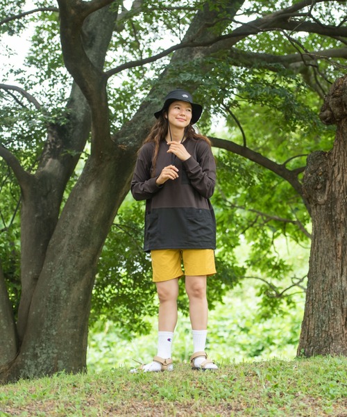 OUTDOOR PRODUCTS APPAREL（アウトドアプロダクツアパレル）の「USAコットン切り替えロンT 　裾ドローコード　ビッグシルエット（Tシャツ/カットソー・メンズ・ブラック/ブラウン/オリーブ・MEDIUM/LARGE/X-LARGE）」の12枚目の写真