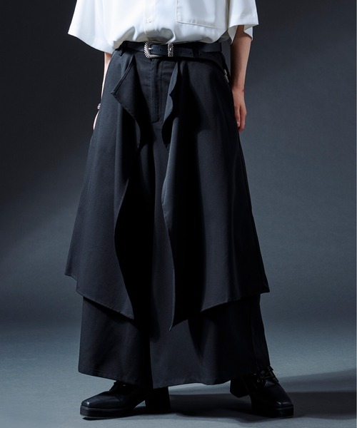 Ellno Loset（エルノロゼット）の「ロングスカンツ（スカート・メンズ・ブラック/チャコールグレー/ブラウン/グレー・SMALL/MEDIUM/LARGE）」の22枚目の写真