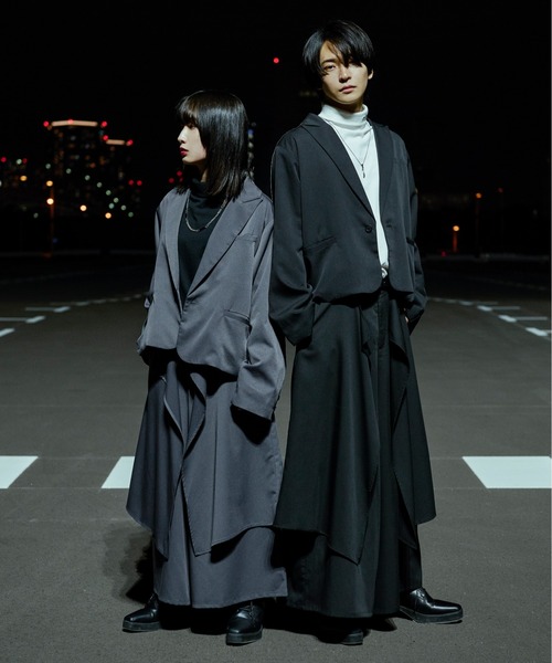 Ellno Loset（エルノロゼット）の「ロングスカンツ（スカート・メンズ・ブラック/チャコールグレー/ブラウン/グレー・SMALL/MEDIUM/LARGE）」の11枚目の写真