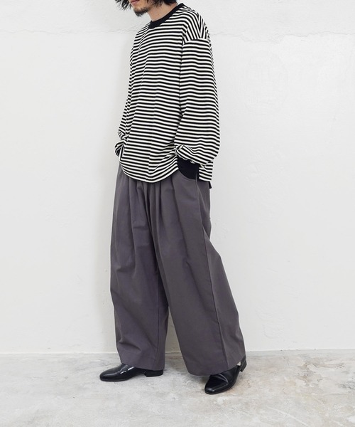 Air Tokyo(エアートウキョー)の「タック ワイド バルーン シルエット イージー チノパンツ(チノパンツ・メンズ・チャコールグレー/ブラック・MEDIUM/LARGE)」の14枚目の写真