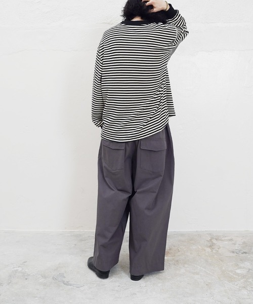 Air Tokyo(エアートウキョー)の「タック ワイド バルーン シルエット イージー チノパンツ(チノパンツ・メンズ・チャコールグレー/ブラック・MEDIUM/LARGE)」の19枚目の写真