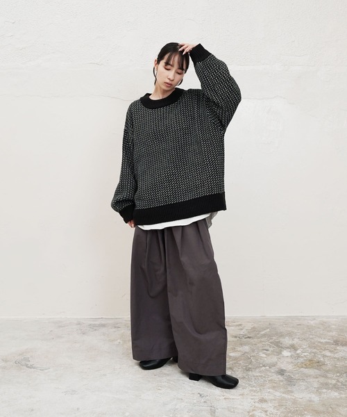 Air Tokyo(エアートウキョー)の「タック ワイド バルーン シルエット イージー チノパンツ(チノパンツ・メンズ・チャコールグレー/ブラック・MEDIUM/LARGE)」の15枚目の写真