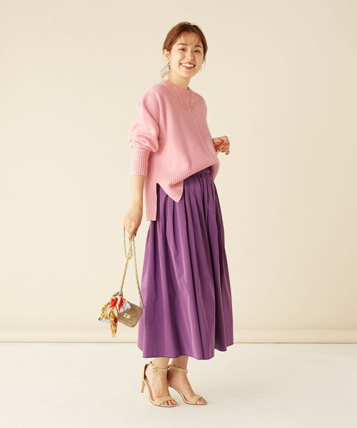 NOLLEY’S(ノーリーズ)の「MUSIC カシミヤブレンドクルーネックプルオーバーニット(ニット/セーター・レディース・チャコールグレー/グリーン/アイボリー/ベビーピンク/ロイヤルブルー・38)」の11枚目の写真