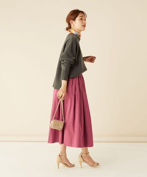 NOLLEY’S(ノーリーズ)の「MUSIC カシミヤブレンドクルーネックプルオーバーニット(ニット/セーター・レディース・チャコールグレー/グリーン/アイボリー/ベビーピンク/ロイヤルブルー・38)」の7枚目の写真