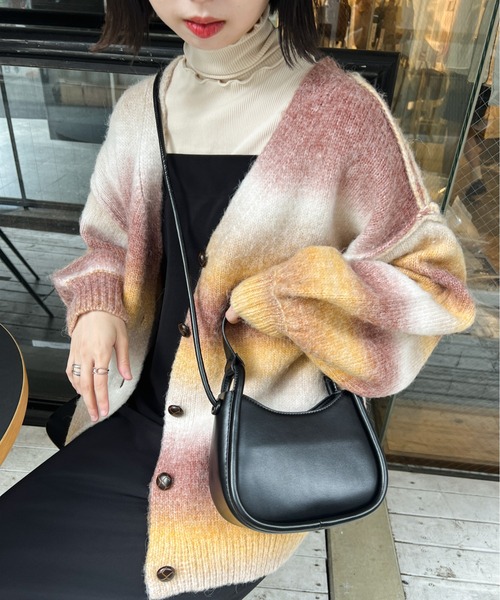 Ambre Ciel(アンブルシエル)の「コンパクトショルダーバック/【WEB/EC限定商品】(ショルダーバッグ・レディース・ブラック/オフホワイト/グリーン/キャメル・FREE)」の19枚目の写真