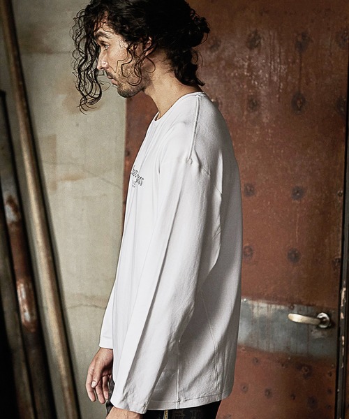 RATTLE TRAP(ラトルトラップ)の「【JUST PLAY】ラインストーントロングTシャツ(Tシャツ/カットソー・メンズ・ホワイト/ブラック・LL/M/L)」の13枚目の写真