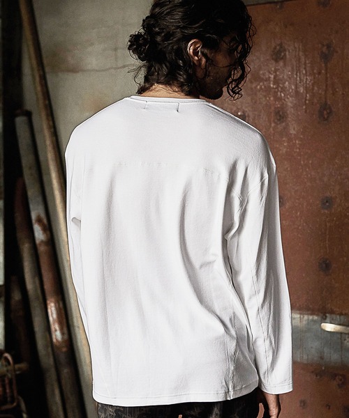 RATTLE TRAP(ラトルトラップ)の「【JUST PLAY】ラインストーントロングTシャツ(Tシャツ/カットソー・メンズ・ホワイト/ブラック・LL/M/L)」の8枚目の写真