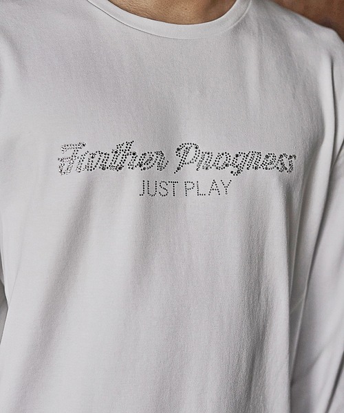 RATTLE TRAP(ラトルトラップ)の「【JUST PLAY】ラインストーントロングTシャツ(Tシャツ/カットソー・メンズ・ホワイト/ブラック・LL/M/L)」の16枚目の写真