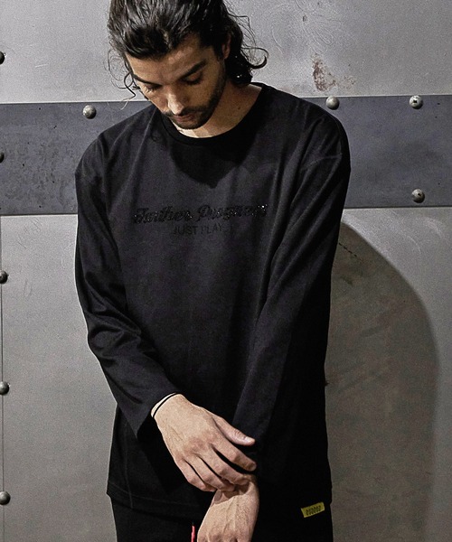 RATTLE TRAP(ラトルトラップ)の「【JUST PLAY】ラインストーントロングTシャツ(Tシャツ/カットソー・メンズ・ホワイト/ブラック・LL/M/L)」の12枚目の写真