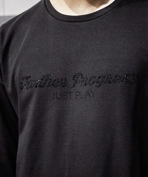 RATTLE TRAP(ラトルトラップ)の「【JUST PLAY】ラインストーントロングTシャツ(Tシャツ/カットソー・メンズ・ホワイト/ブラック・LL/M/L)」の9枚目の写真