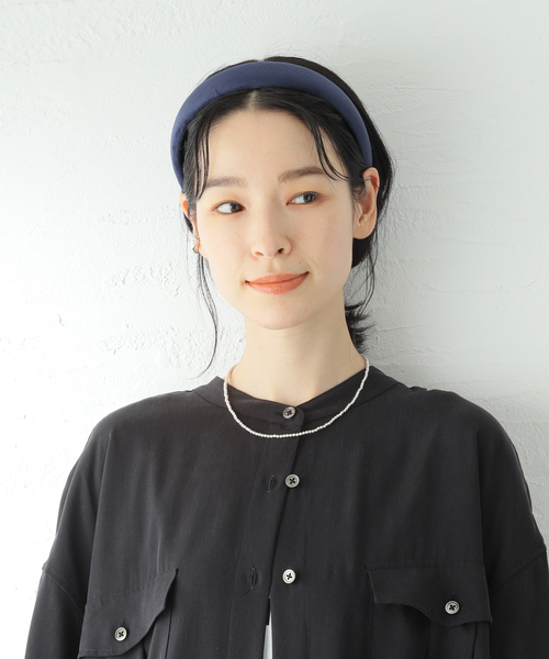 Spick & Span（スピックアンドスパン）の「【THE UNIFORM /ザ　ユニフォーム】Padded Hairband（カチューシャ・レディース・ブラック/ネイビー/カーキ・FREE）」の11枚目の写真
