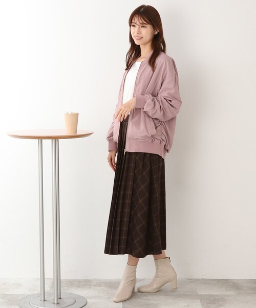 DRESKIP（ドレスキップ）の「◆【大人レトロな気分】チェック柄プリ－ツスカート（スカート・レディース・ベージュ系その他2/ブラック系1/ダークブラウン系1・02/03/04）」の14枚目の写真