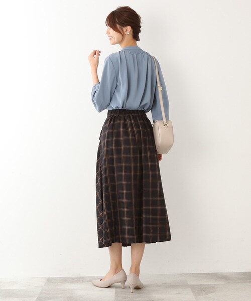 DRESKIP（ドレスキップ）の「◆【大人レトロな気分】チェック柄プリ－ツスカート（スカート・レディース・ベージュ系その他2/ブラック系1/ダークブラウン系1・02/03/04）」の15枚目の写真