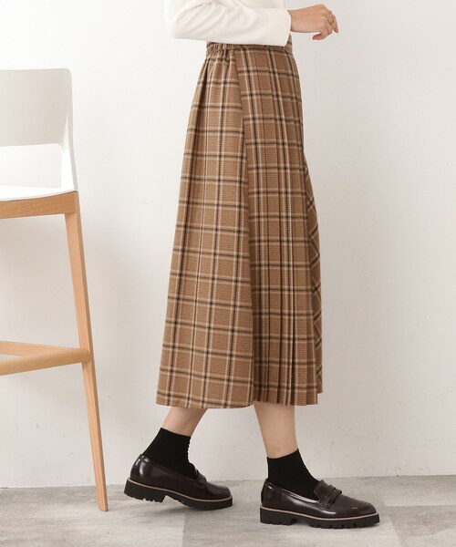 DRESKIP（ドレスキップ）の「◆【大人レトロな気分】チェック柄プリ－ツスカート（スカート・レディース・ベージュ系その他2/ブラック系1/ダークブラウン系1・02/03/04）」の6枚目の写真