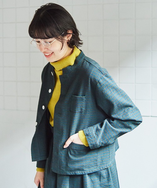 bulle de savon シャツジャケット bulle de savon（ビュルデサボン）の「ビッグチェック シャツ