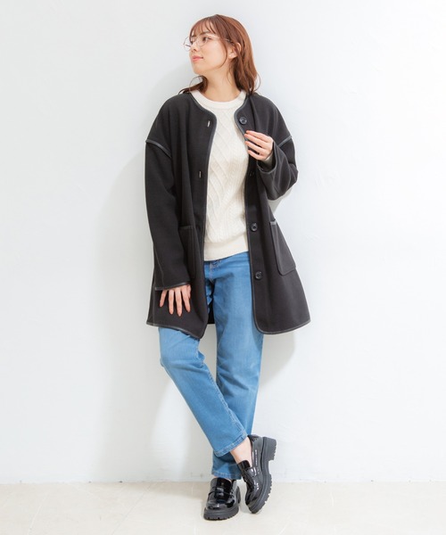 Honeys（ハニーズ）の「厚底コインローファー（ローファー・レディース・ライトベージュ/ブラック系その他/ブラック・M/L/S）」の9枚目の写真