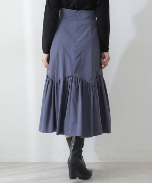 PROPORTION BODY DRESSING（プロポーションボディドレッシング）の「【美人百花11月号タイアップ 休井美郷さん着用商品】タフタギャザースカート / 1212220004（スカート・レディース・ピンク/ブルー系その他/ベージュ・MEDIUM/SMALL）」の7枚目の写真