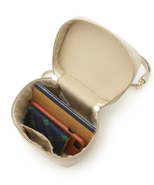 couture brooch（クチュールブローチ）の「◆キルティングバニティバッグ（ショルダーバッグ・レディース・ブラック/アイボリー/レッド系1・00）」の11枚目の写真