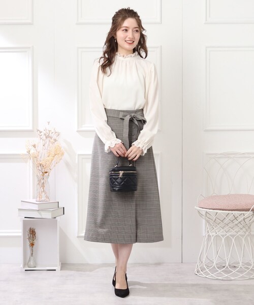 couture brooch（クチュールブローチ）の「◆キルティングバニティバッグ（ショルダーバッグ・レディース・ブラック/アイボリー/レッド系1・00）」の14枚目の写真