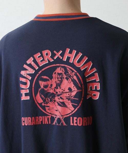 HOOK（フック）の「HUNTER×HUNTER×HOOK バックプリントボーダーリブ
