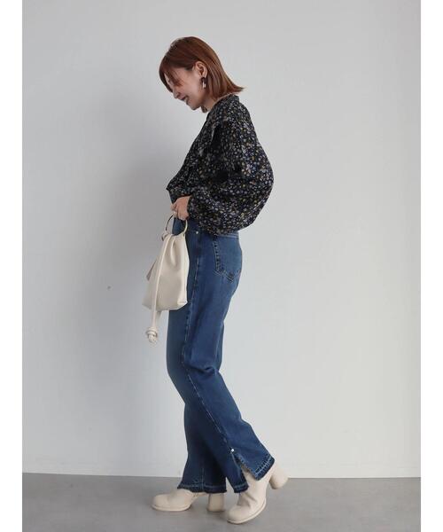 AMERICAN HOLIC（アメリカンホリック）の「Flowerフリル切り替えブラウス（シャツ/ブラウス・レディース・ブラウン/ブラック・M/L）」の17枚目の写真