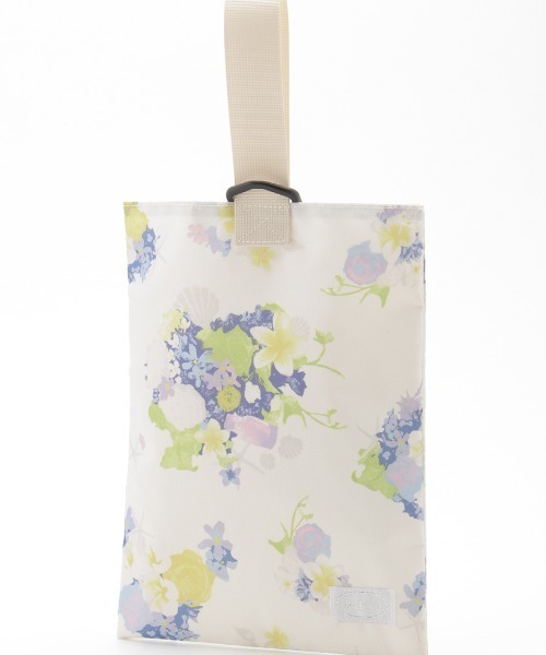 HAKKA KIDS（ハッカキッズ）の「オリジナルプリントシューズケース（ハンドバッグ・キッズ・グレー/オフホワイト/ブルー/ピンク・FREE）」の2枚目の写真