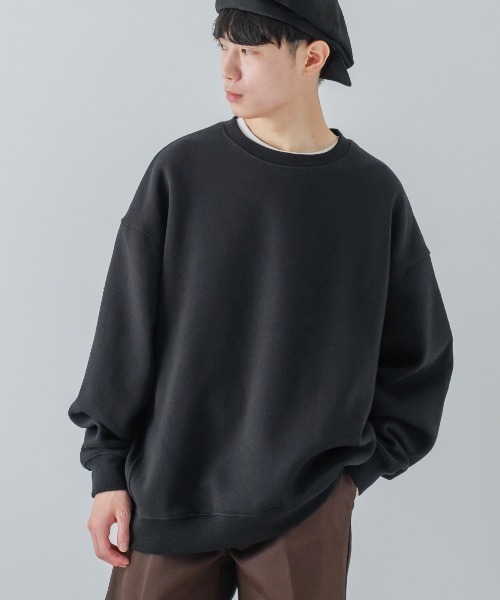 improves(インプローブス)の「【improves】13.4オンス ヘビーウエイト クルーネック 裏起毛 スウェット トレーナー(スウェット・メンズ・ブラック/オートミール・MEDIUM/LARGE/X-LARGE)」の10枚目の写真