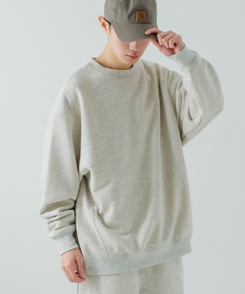 improves(インプローブス)の「【improves】13.4オンス ヘビーウエイト クルーネック 裏起毛 スウェット トレーナー(スウェット・メンズ・ブラック/オートミール・MEDIUM/LARGE/X-LARGE)」の12枚目の写真