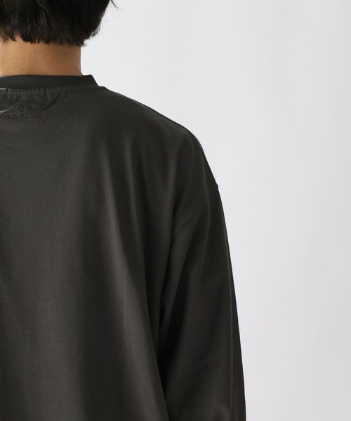 niko and...（ニコアンド）の「[CITY CREEK]異素材ギミックプルオーバー（Tシャツ/カットソー・メンズ・カーキ/チャコール・MEDIUM/LARGE）」の21枚目の写真