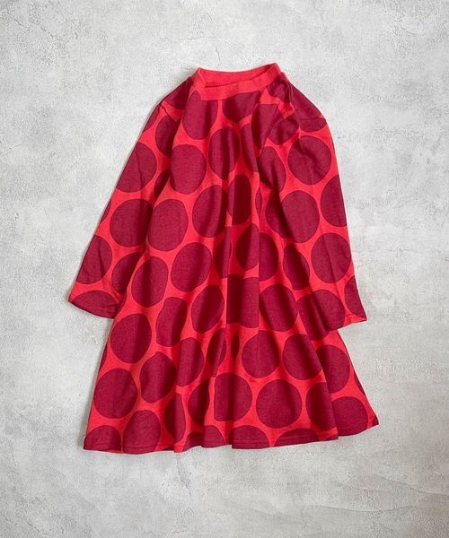 HOGAN RANCH WEAR(ホーガンランチウエア)の「ウラケキャンディーペーパーワンピース(90~140cm)(ワンピース・キッズ・レッド/ブラック/マルチ・90/100/110/120/130/140)」の2枚目の写真