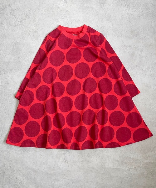 HOGAN RANCH WEAR(ホーガンランチウエア)の「ウラケキャンディーペーパーワンピース(90~140cm)(ワンピース・キッズ・レッド/ブラック/マルチ・90/100/110/120/130/140)」の7枚目の写真