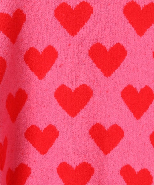 LOWRYS FARM（ローリーズファーム）の「ハートＪＱＢＩＧカーディガン　357628（カーディガン/ボレロ・キッズ・ブラック/ピンク・110cm/120cm/130cm/140cm/150cm）」の9枚目の写真