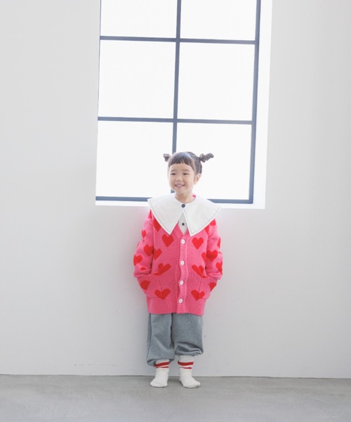 LOWRYS FARM（ローリーズファーム）の「ハートＪＱＢＩＧカーディガン　357628（カーディガン/ボレロ・キッズ・ブラック/ピンク・110cm/120cm/130cm/140cm/150cm）」の17枚目の写真