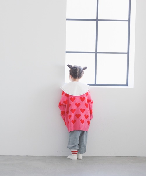 LOWRYS FARM（ローリーズファーム）の「ハートＪＱＢＩＧカーディガン　357628（カーディガン/ボレロ・キッズ・ブラック/ピンク・110cm/120cm/130cm/140cm/150cm）」の15枚目の写真