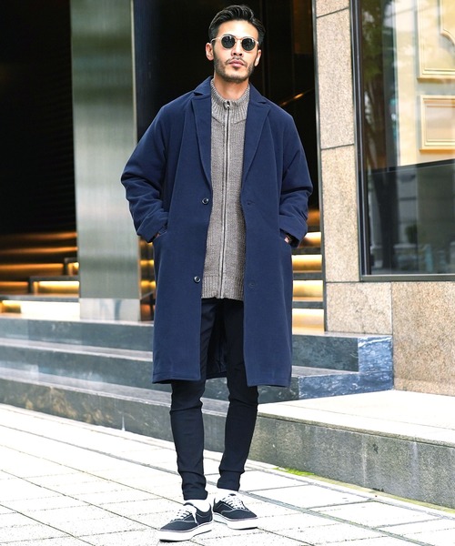 jiggys shop（ジギーズショップ）の「あぜ編み ダブルジップ ドライバーズニットジャケット（ニット/セーター・メンズ・ホワイト/ブラウン/ミックスグレー/グレー系その他/ブラック/カーキ・LARGE/MEDIUM/X-LARGE/SMALL）」の10枚目の写真