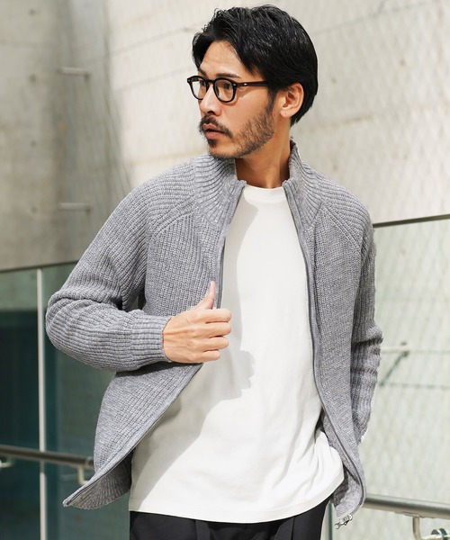 jiggys shop（ジギーズショップ）の「あぜ編み ダブルジップ