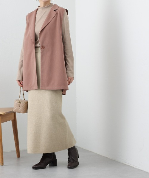 COLONY 2139（コロニートゥーワンスリーナイン）の「リブプチハイネックプルオーバー（Tシャツ/カットソー・レディース・グリーン/オフホワイト/パープル/ブラック/ベージュ・FREE）」の15枚目の写真