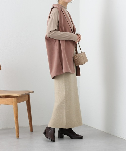 COLONY 2139（コロニートゥーワンスリーナイン）の「リブプチハイネックプルオーバー（Tシャツ/カットソー・レディース・グリーン/オフホワイト/パープル/ブラック/ベージュ・FREE）」の16枚目の写真