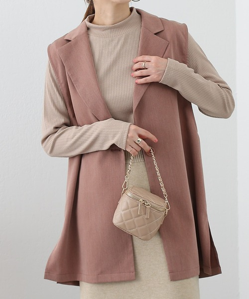 COLONY 2139（コロニートゥーワンスリーナイン）の「リブプチハイネックプルオーバー（Tシャツ/カットソー・レディース・グリーン/オフホワイト/パープル/ブラック/ベージュ・FREE）」の14枚目の写真