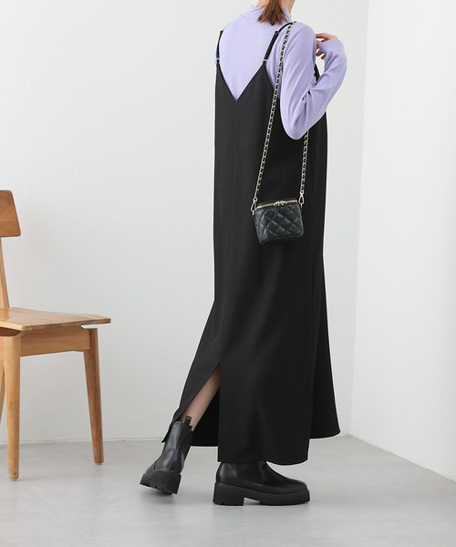 COLONY 2139（コロニートゥーワンスリーナイン）の「リブプチハイネックプルオーバー（Tシャツ/カットソー・レディース・グリーン/オフホワイト/パープル/ブラック/ベージュ・FREE）」の9枚目の写真