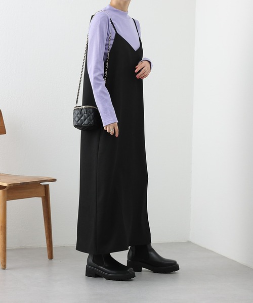 COLONY 2139（コロニートゥーワンスリーナイン）の「リブプチハイネックプルオーバー（Tシャツ/カットソー・レディース・グリーン/オフホワイト/パープル/ブラック/ベージュ・FREE）」の10枚目の写真