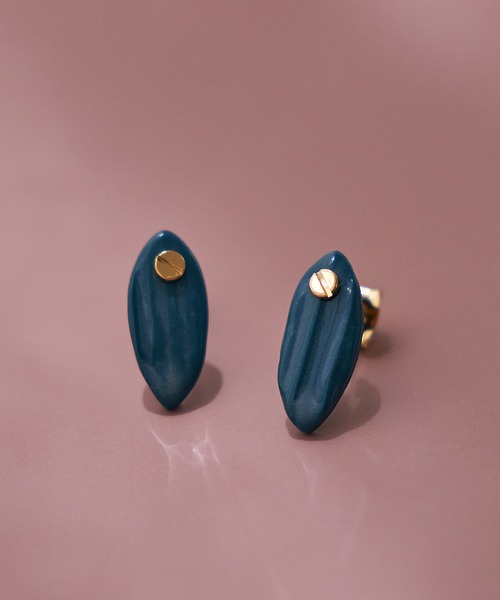 collex（コレックス）の「【Vesna Garic/ヴェスナガリック】 ヴィッシーピアス ⅰ（ピアス（両耳用）・レディース・ホワイト/グリーン・フリー）」の2枚目の写真