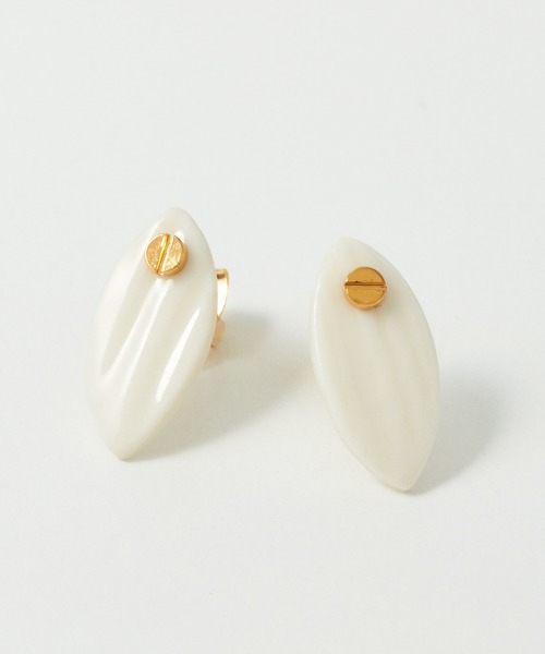 collex（コレックス）の「【Vesna Garic/ヴェスナガリック】 ヴィッシーピアス ⅰ（ピアス（両耳用）・レディース・ホワイト/グリーン・フリー）」の6枚目の写真