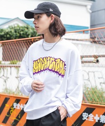 WEGO | WEGO/アクセ付きグラフィックプルオーバー(スウェット)