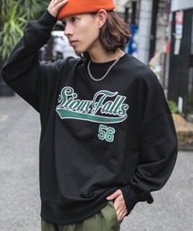 WEGO | WEGO/アクセ付きグラフィックプルオーバー(スウェット)